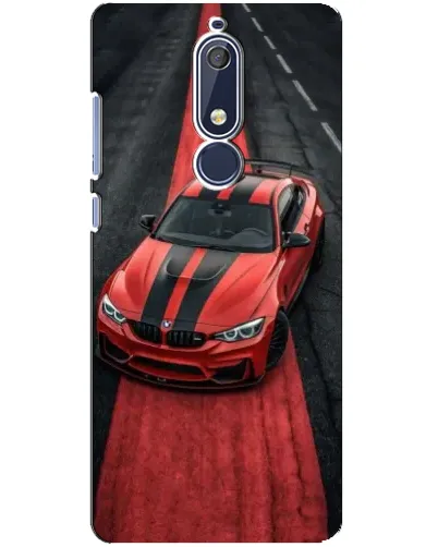 Чехол для Nokia 5.1 (2018) с картинкой «BMW на красной дорожке»