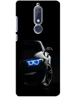 Чехол для Nokia 5.1 (2018) с картинкой «BMW — ночной взгляд»