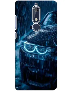 Чехол для Nokia 5.1 (2018) с картинкой «BMW под дождем»