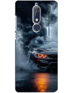 Чехол для Nokia 5.1 (2018) с картинкой «BMW M-Power — абстракция»