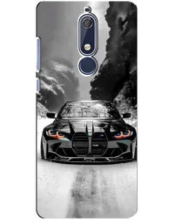 Чехол для Nokia 5.1 (2018) с картинкой «BMW — акварельный дрифт»