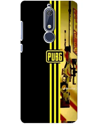 Чехол для Nokia 5.1 (2018) с картинкой «PUBG — камуфляжный шлем»