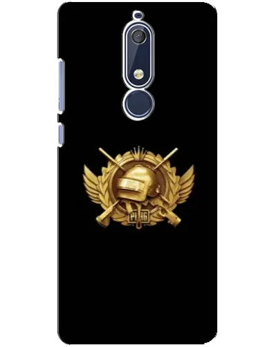 Чехол для Nokia 5.1 (2018) с картинкой «PUBG — оранжевый градиент»