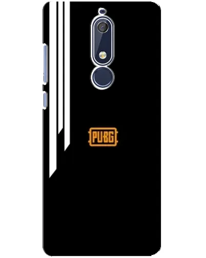 Чехол для Nokia 5.1 (2018) с картинкой «PUBG — вертикальные линии»