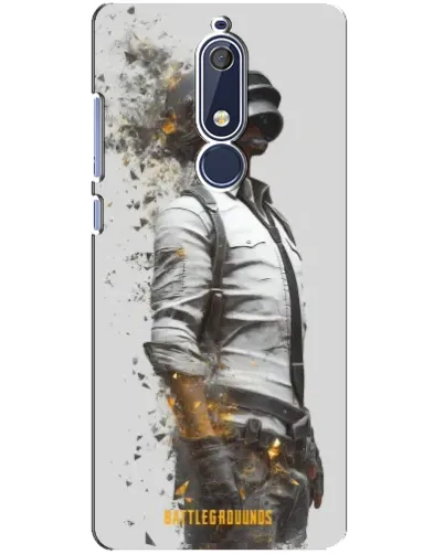 Чехол для Nokia 5.1 (2018) с картинкой «PUBG — боец в пыли»