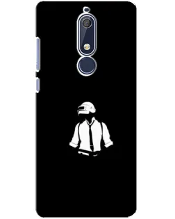 Чехол для Nokia 5.1 (2018) с картинкой «PUBG — белый шлем» Чехол для Nokia 5.1 (2018) с картинкой «PUBG — белый шлем»