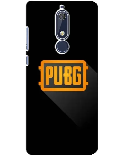 Чехол для Nokia 5.1 (2018) с картинкой «PUBG — рамка лого»