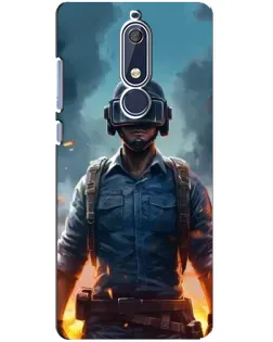Чехол для Nokia 5.1 (2018) с картинкой «PUBG — реалистичный герой» Чехол для Nokia 5.1 (2018) с картинкой «PUBG — реалистичный герой»