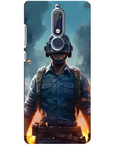 Чехол для Nokia 5.1 (2018) с картинкой «PUBG — реалистичный герой»
