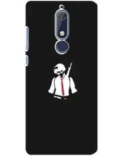 Чехол для Nokia 5.1 (2018) с картинкой «PUBG — силуэт воина» Чехол для Nokia 5.1 (2018) с картинкой «PUBG — силуэт воина»