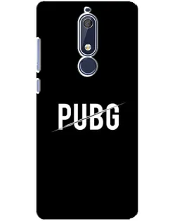 Чехол для Nokia 5.1 (2018) с картинкой «PUBG — белый логотип» Чехол для Nokia 5.1 (2018) с картинкой «PUBG — белый логотип»