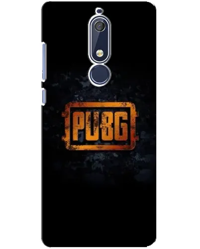 Чехол для Nokia 5.1 (2018) с картинкой «PUBG — золотой логотип»