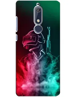 Чехол для Nokia 5.1 (2018) с картинкой «PUBG — огненный воин» Чехол для Nokia 5.1 (2018) с картинкой «PUBG — огненный воин»