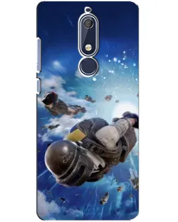 Чехол для Nokia 5.1 (2018) с картинкой «Десант PUBG — прыжок» Чехол для Nokia 5.1 (2018) с картинкой «Десант PUBG — прыжок»