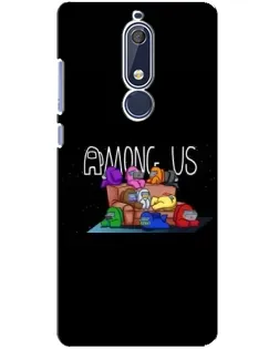 Чохол для Nokia 5.1 (2018) з картинкою «Логотип Among Us»