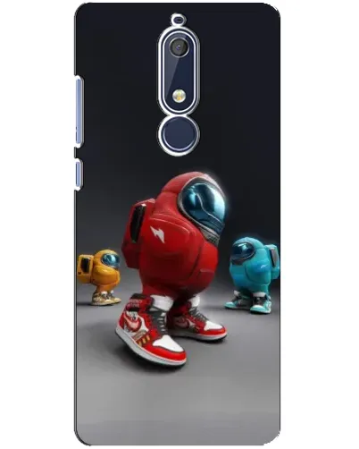 Чохол для Nokia 5.1 (2018) з картинкою «Among Us — 3D стиль»