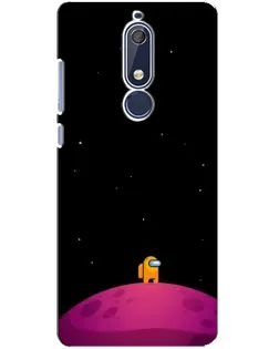 Чохол для Nokia 5.1 (2018) з картинкою «Самотній герой на планеті»