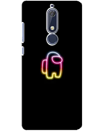 Чохол для Nokia 5.1 (2018) з картинкою «Among Us градієнт»
