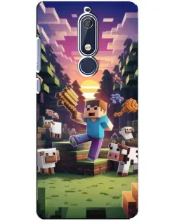 Чохол для Nokia 5.1 (2018) з картинкою «Стів на фермі»