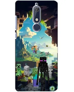 Чохол для Nokia 5.1 (2018) з картинкою «Ендермен у лісі»