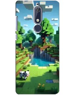 Чохол для Nokia 5.1 (2018) з картинкою «Minecraft літній день»