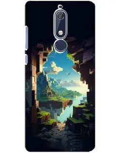 Чохол для Nokia 5.1 (2018) з картинкою «Вид з печери»