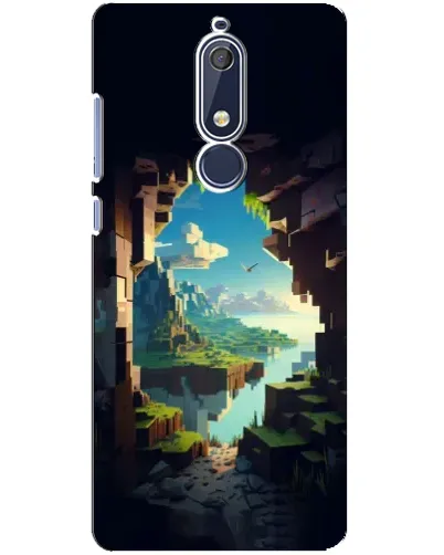 Чохол для Nokia 5.1 (2018) з картинкою «Вид з печери»