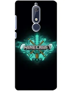 Чохол для Nokia 5.1 (2018) з картинкою «Minecraft Diamond лого»