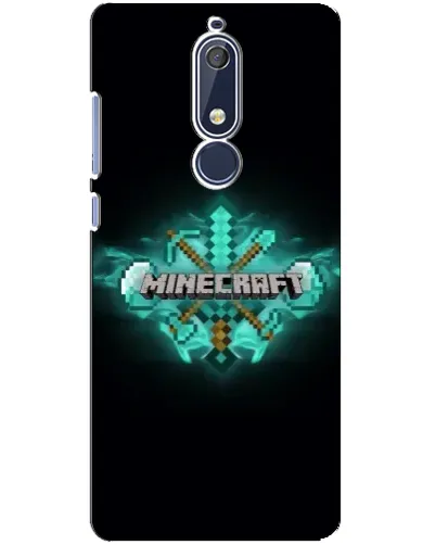 Чохол для Nokia 5.1 (2018) з картинкою «Minecraft Diamond лого»