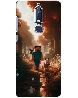 Чохол для Nokia 5.1 (2018) з картинкою «Стів у лісі»