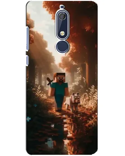 Чохол для Nokia 5.1 (2018) з картинкою «Стів у лісі»