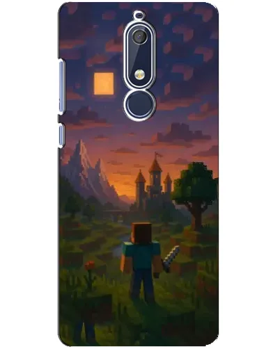 Чохол для Nokia 5.1 (2018) з картинкою «Стів біля вежі»