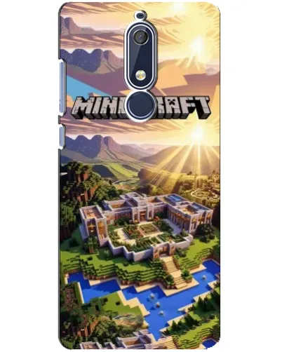 Чохол для Nokia 5.1 (2018) з картинкою «Minecraft панорама»