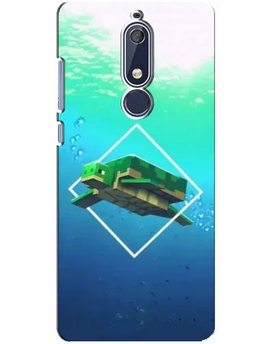 Чехол для Nokia 5.1 (2018) с картинкой «Черепаха Minecraft» Чехол для Nokia 5.1 (2018) с картинкой «Черепаха Minecraft»