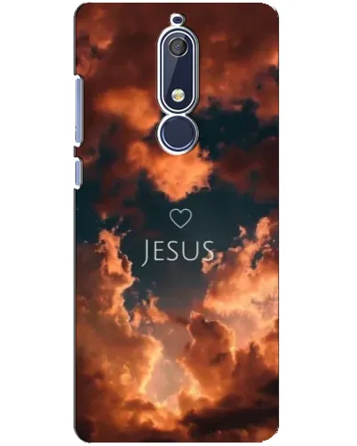 Чехол для Nokia 5.1 (2018) с картинкой «Сияние Имени Jesus»