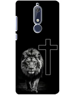 Чохол для Nokia 5.1 (2018) з картинкою «Лев та Хрест»