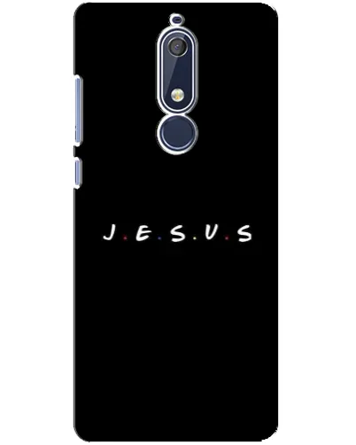 Чехол для Nokia 5.1 (2018) с картинкой «Точки веры J.E.S.U.S.»