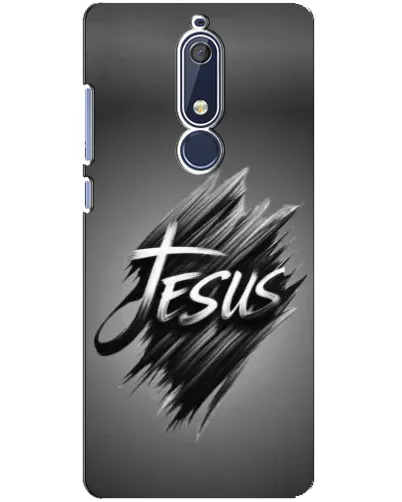 Чехол для Nokia 5.1 (2018) с картинкой «Надпись Jesus Graffiti»