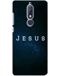 Чехол для Nokia 5.1 (2018) с картинкой «Звездное небо Jesus»