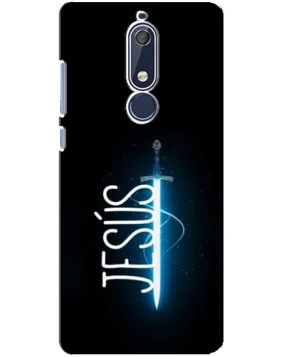 Чехол для Nokia 5.1 (2018) с картинкой «Меч Духа Jesus»