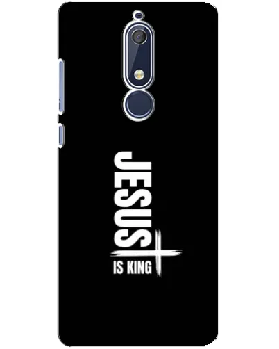 Чехол для Nokia 5.1 (2018) с картинкой «Вертикаль веры Jesus»