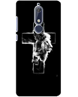 Чохол для Nokia 5.1 (2018) з картинкою «Сяючий хрест Jesus»