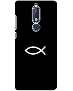 Чехол для Nokia 5.1 (2018) с картинкой «Символ рыбы Jesus»