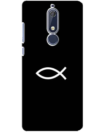 Чехол для Nokia 5.1 (2018) с картинкой «Символ рыбы Jesus» Чехол для Nokia 5.1 (2018) с картинкой «Символ рыбы Jesus»