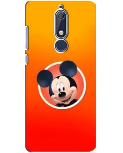 Чехол для Nokia 5.1 (2018) с картинкой «Mickey в круге»