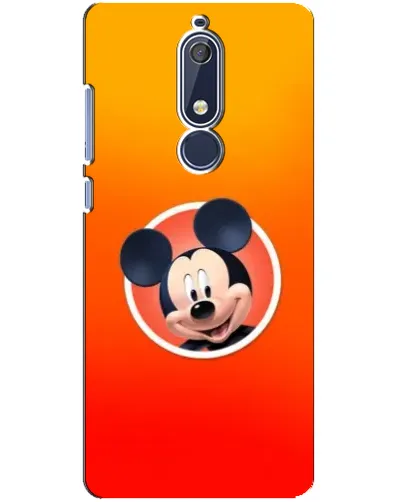 Чехол для Nokia 5.1 (2018) с картинкой «Mickey в круге»