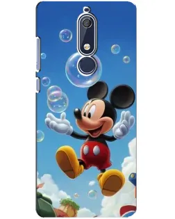 Чохол для Nokia 5.1 (2018) з картинкою «Mickey та мильні бульбашки» Чохол для Nokia 5.1 (2018) з картинкою «Mickey та мильні бульбашки»
