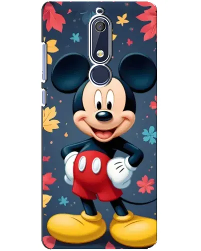 Чехол для Nokia 5.1 (2018) с картинкой «Осенний Mickey Mouse»