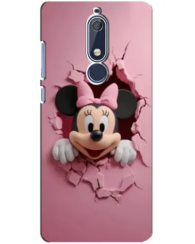 Чехол для Nokia 5.1 (2018) с картинкой «Минни сквозь стену»