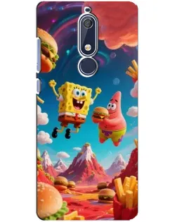 Чохол для Nokia 5.1 (2018) з картинкою «Космічний фастфуд» Чохол для Nokia 5.1 (2018) з картинкою «Космічний фастфуд»
